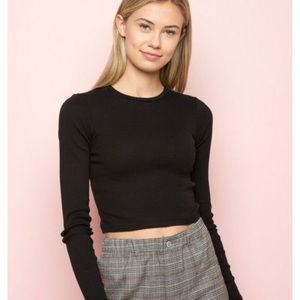 Brandy Melville black Santana top